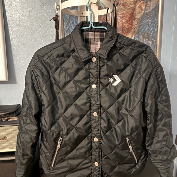 Converse reversible Black Plaid Jacket - Picture 8 of 10